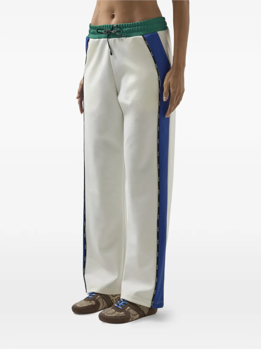 GCDS Trainingsbroek met colourblocking Wit