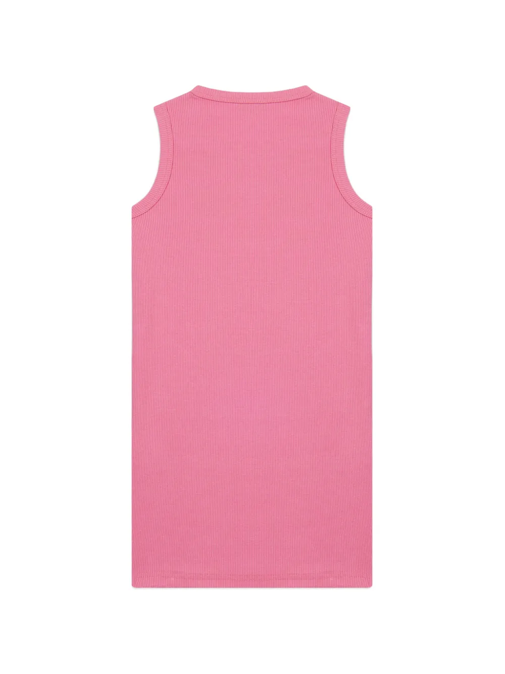 Gcds Kids Geribbelde jurk met geborduurd logo Roze