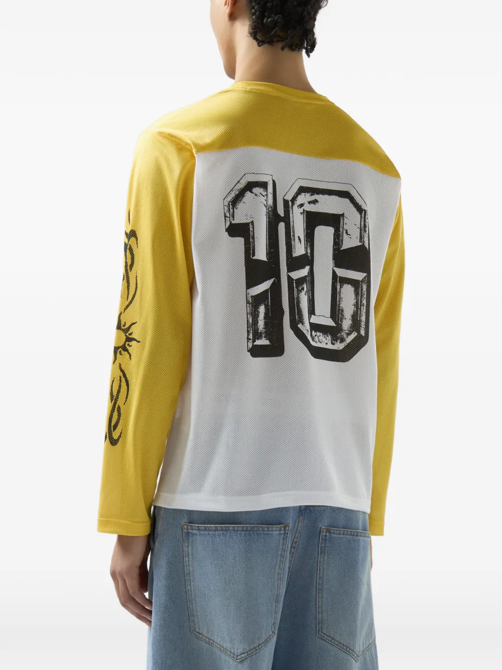 GCDS Sunset T-shirt met lange mouwen Wit