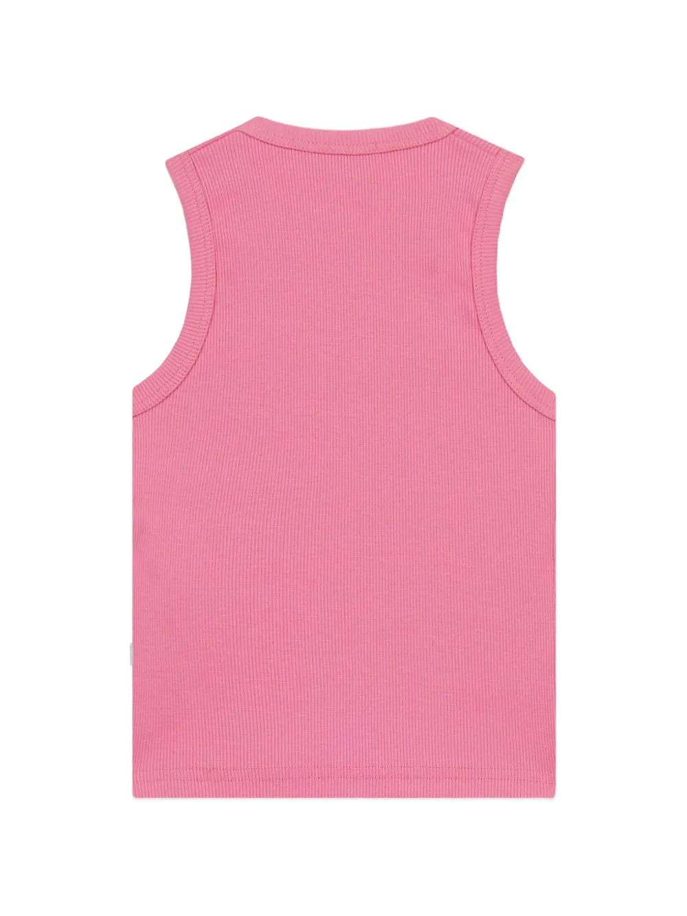 Gcds Kids Geribbelde tanktop met geborduurd logo Roze