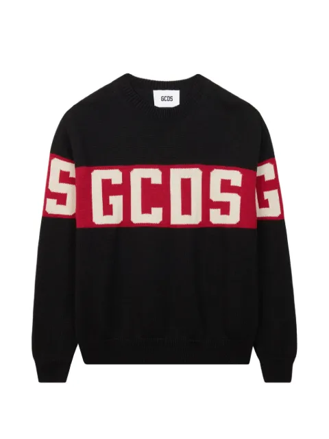 GCDS band logo wool sweater