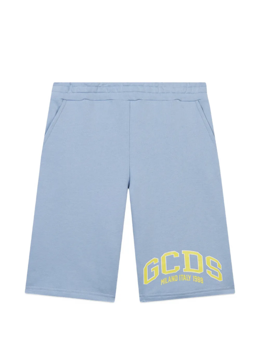 Gcds Kids' Logo-print Lounge Shorts In Blue