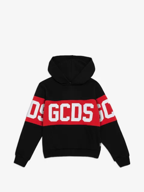 Gcds Kids 밴드 로고 크루넥 스웨트셔츠