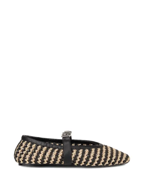 GCDS woven ballet flats