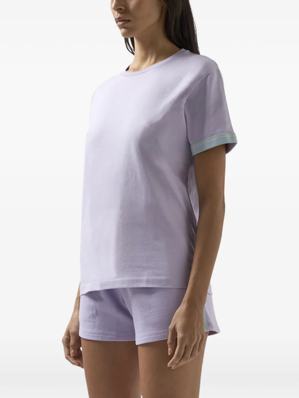 GCDS T-shirt met ronde hals Paars