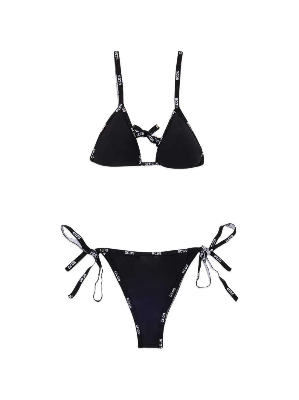 GCDS Bikini con logo - Nero