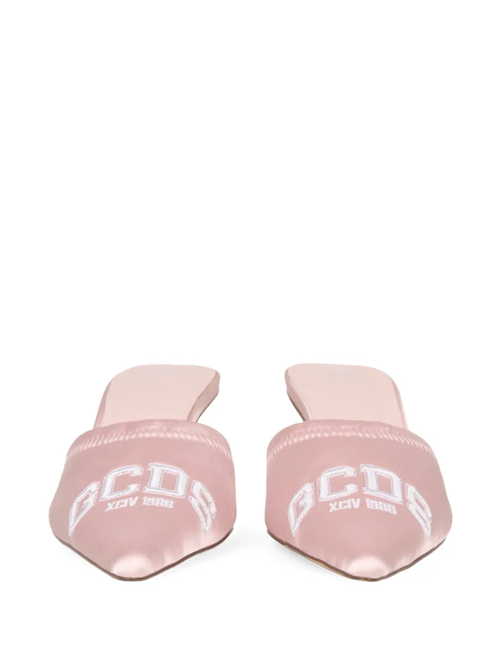 GCDS Muiltjes met geborduurd logo Roze