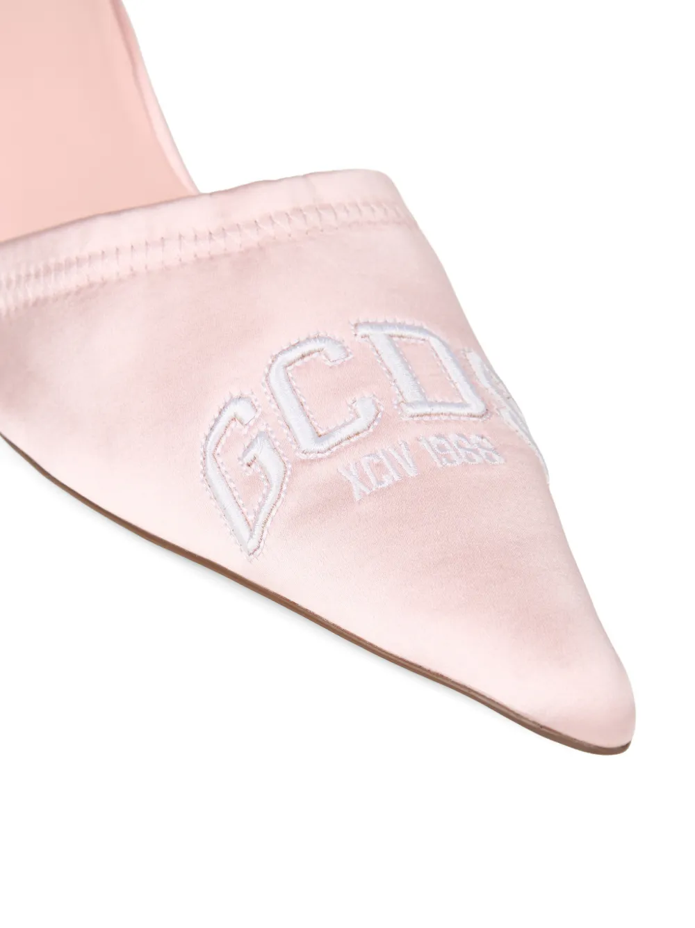 GCDS Muiltjes met geborduurd logo Roze