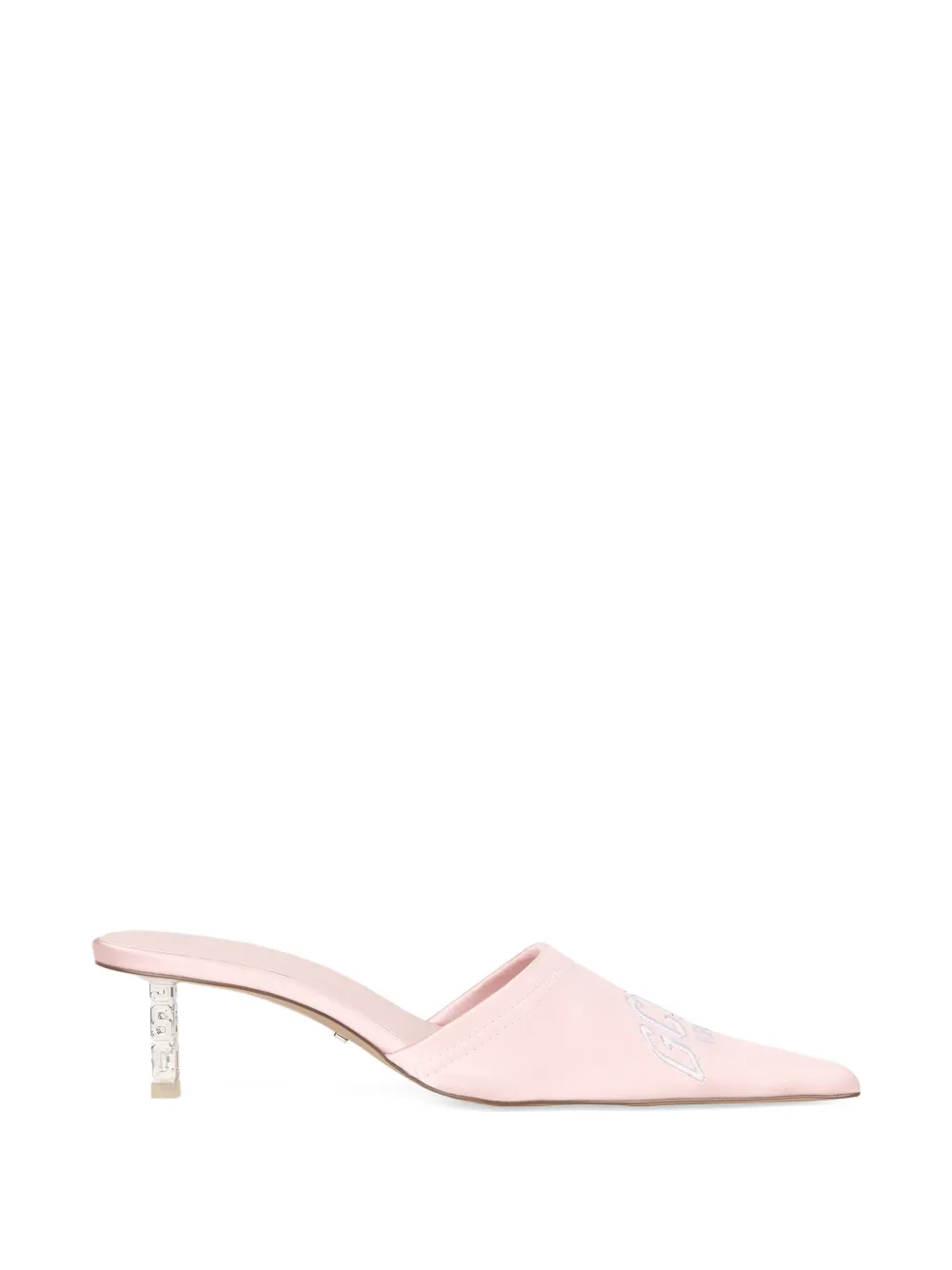 GCDS Mules mit Logo-Stickerei - Rosa