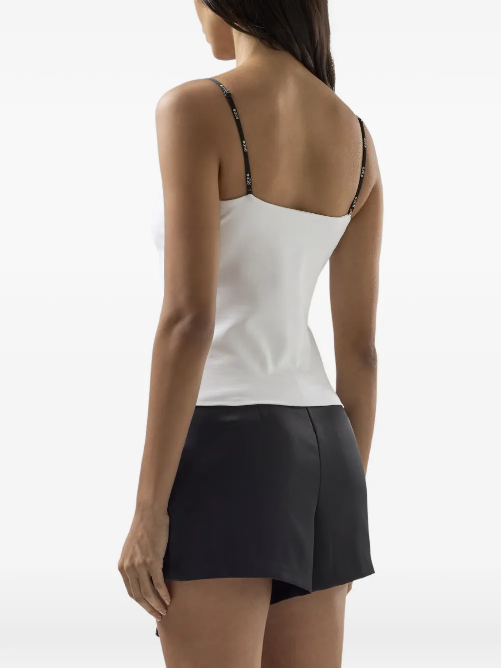 GCDS Tanktop met logoband Wit