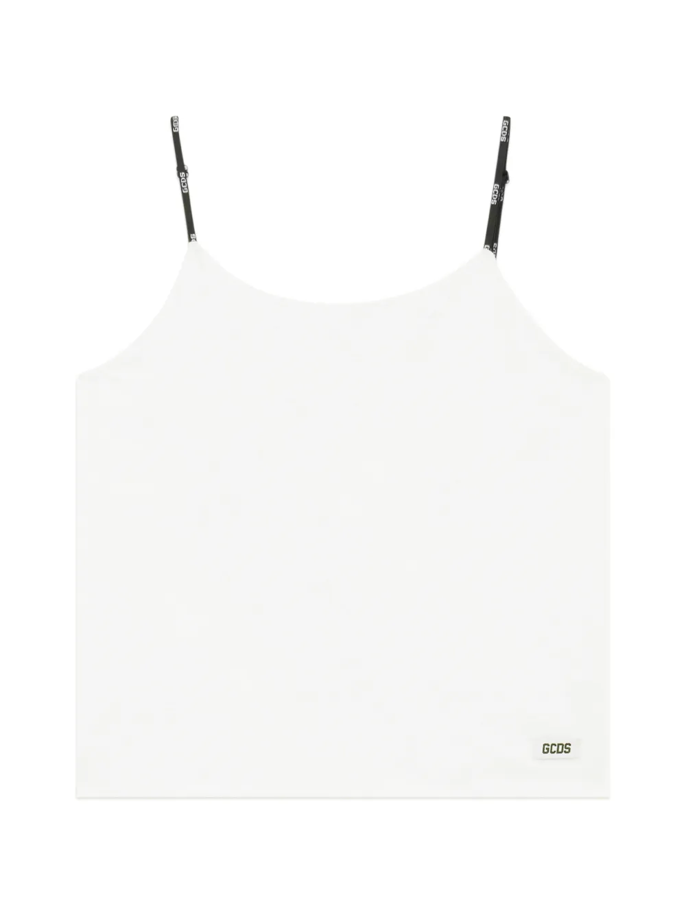 GCDS Tanktop mit Logo-Trägern - Weiß