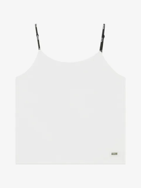 GCDS camiseta con logo en la correa