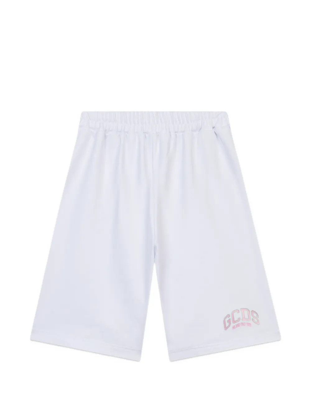 Gcds Kids' Logo-detail Lounge Shorts In White