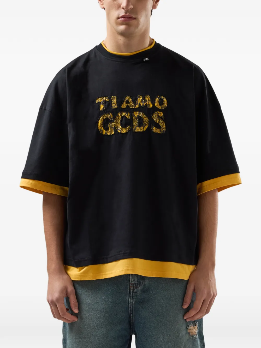 Short-Sleeve Logo-Lettering T-Shirt