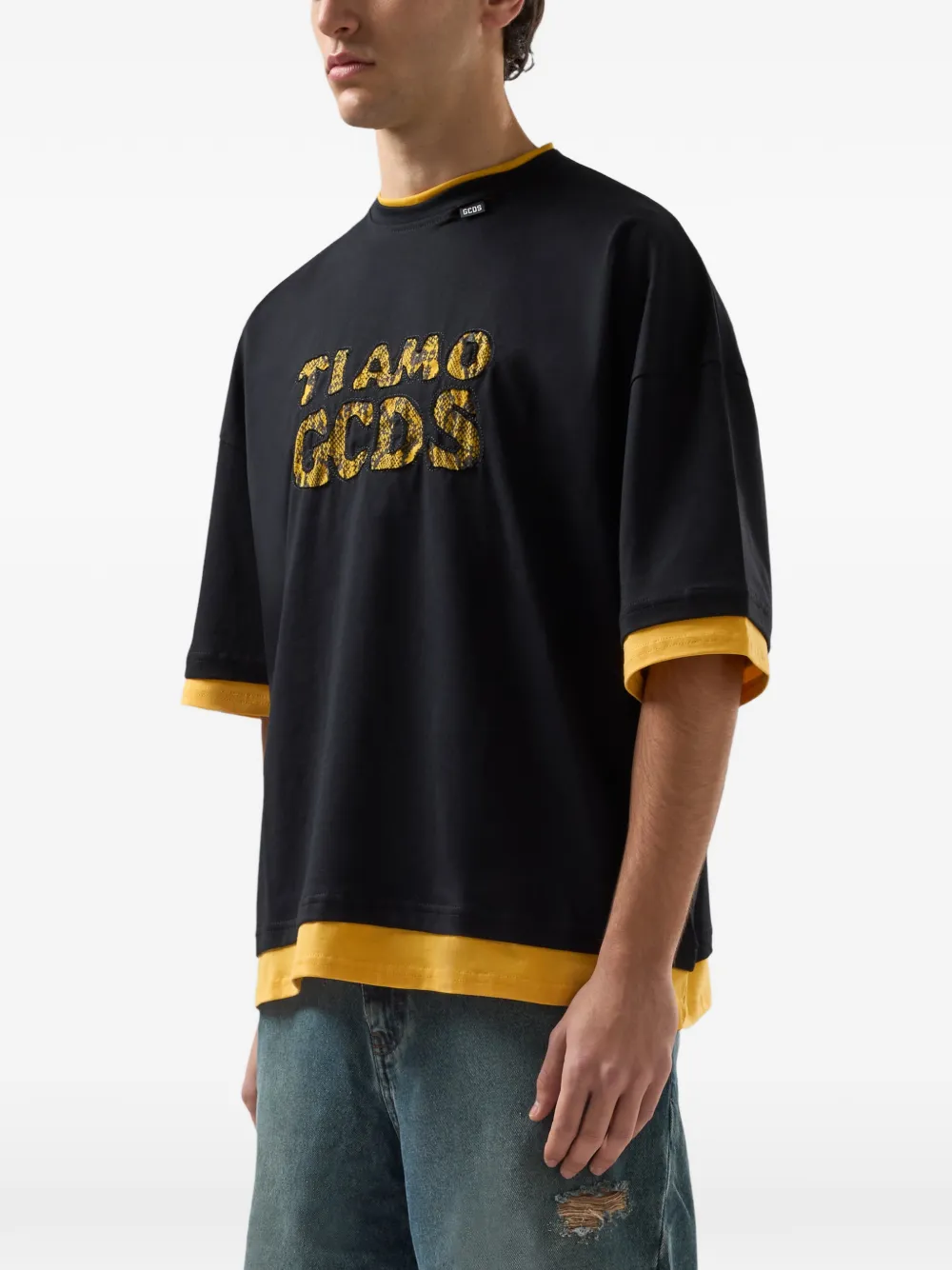 Short-Sleeve Logo-Lettering T-Shirt