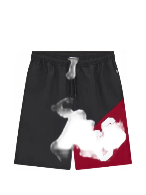 GCDS logo-print swim shorts