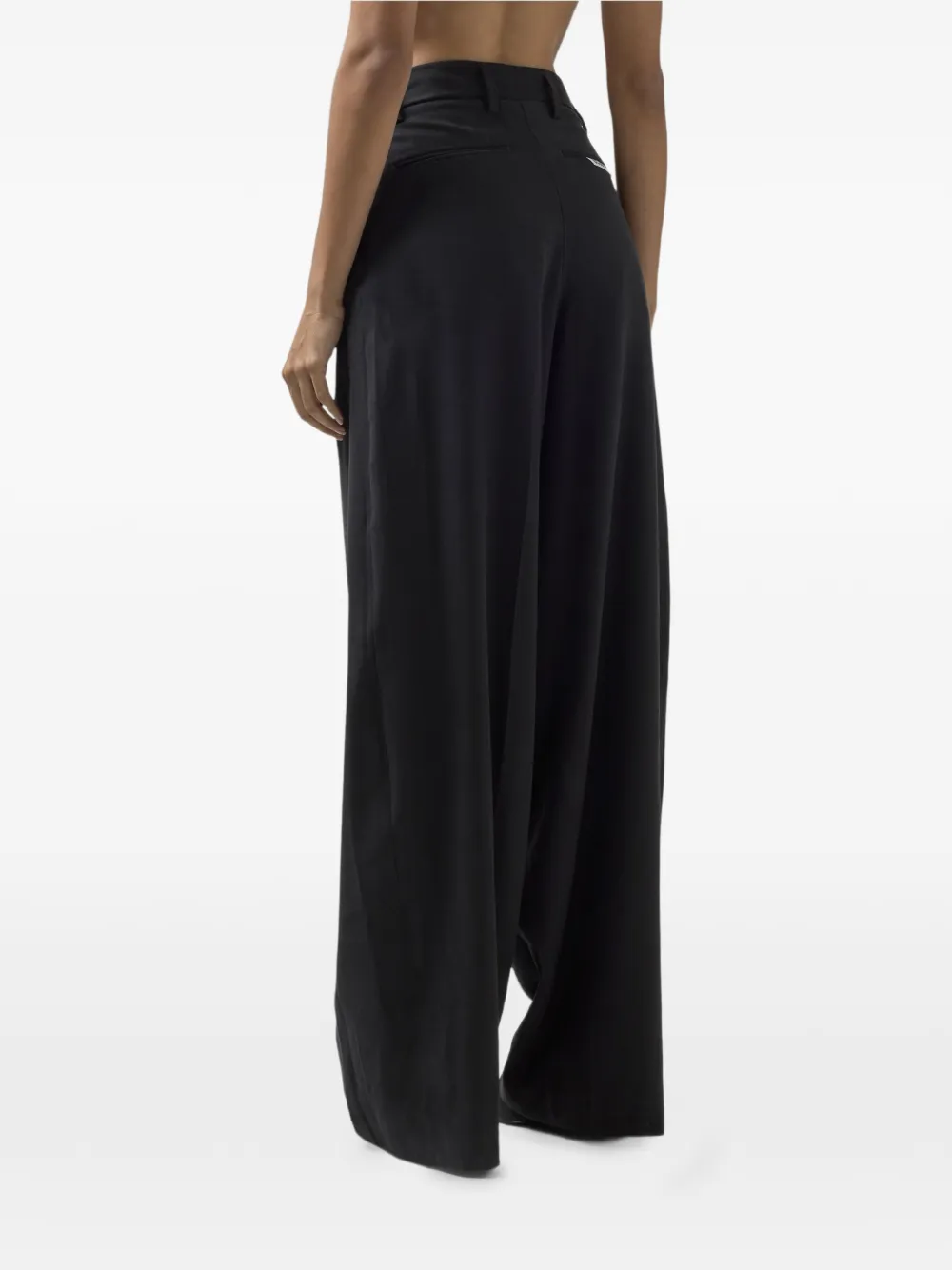 GCDS Broek met plooien Zwart
