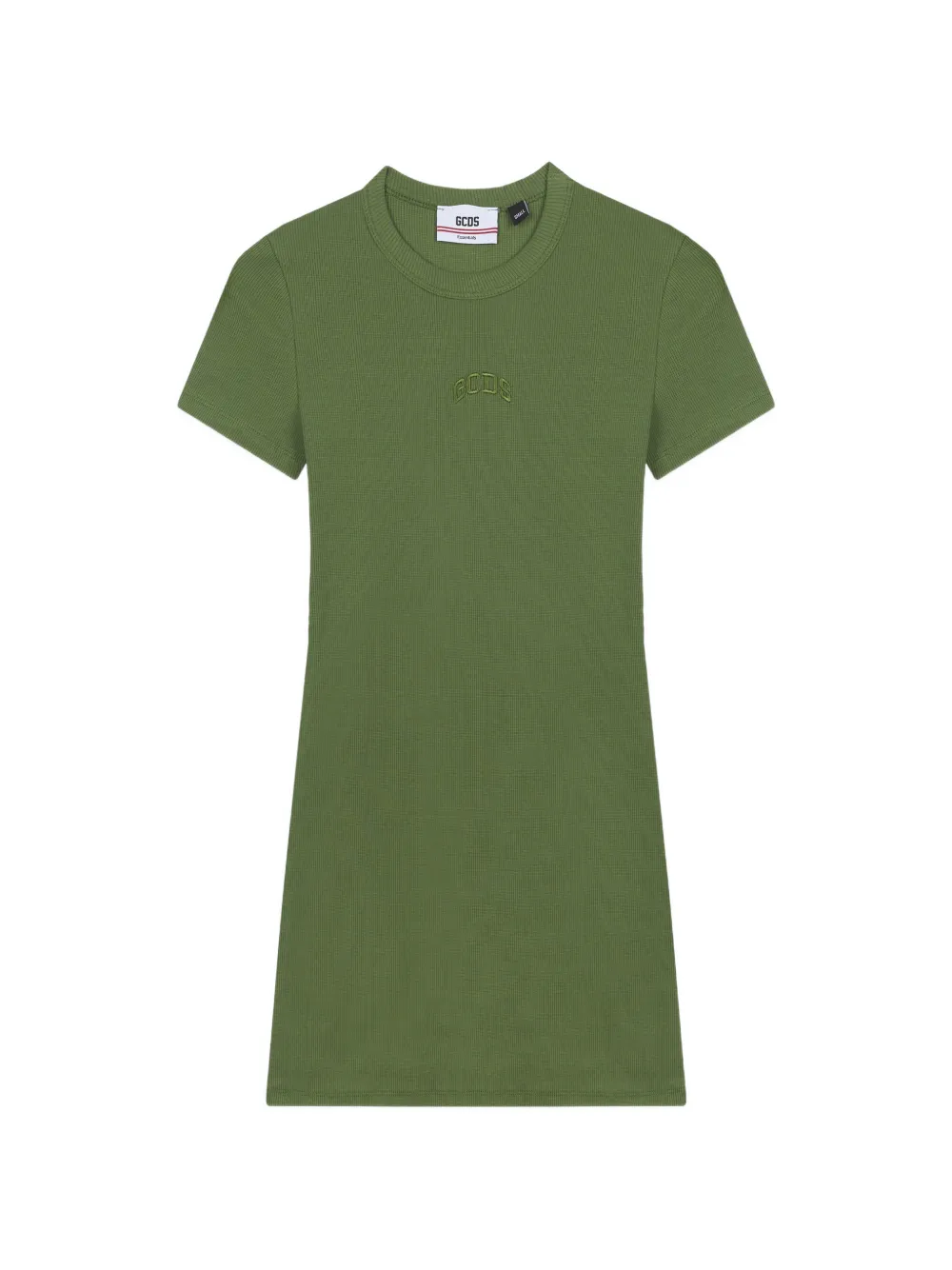 GCDS logo-detail mini dress - Grün