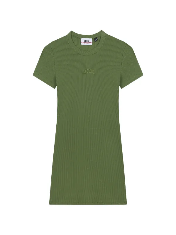 gcds dress green logo-detail Mini | character-themed