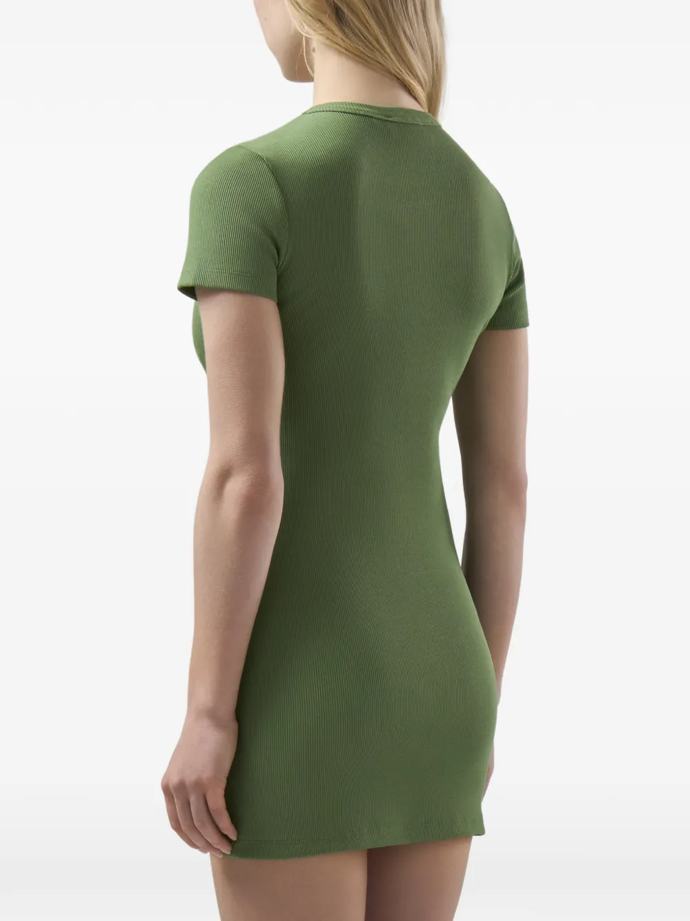 GCDS Mini-jurk met logodetail Groen