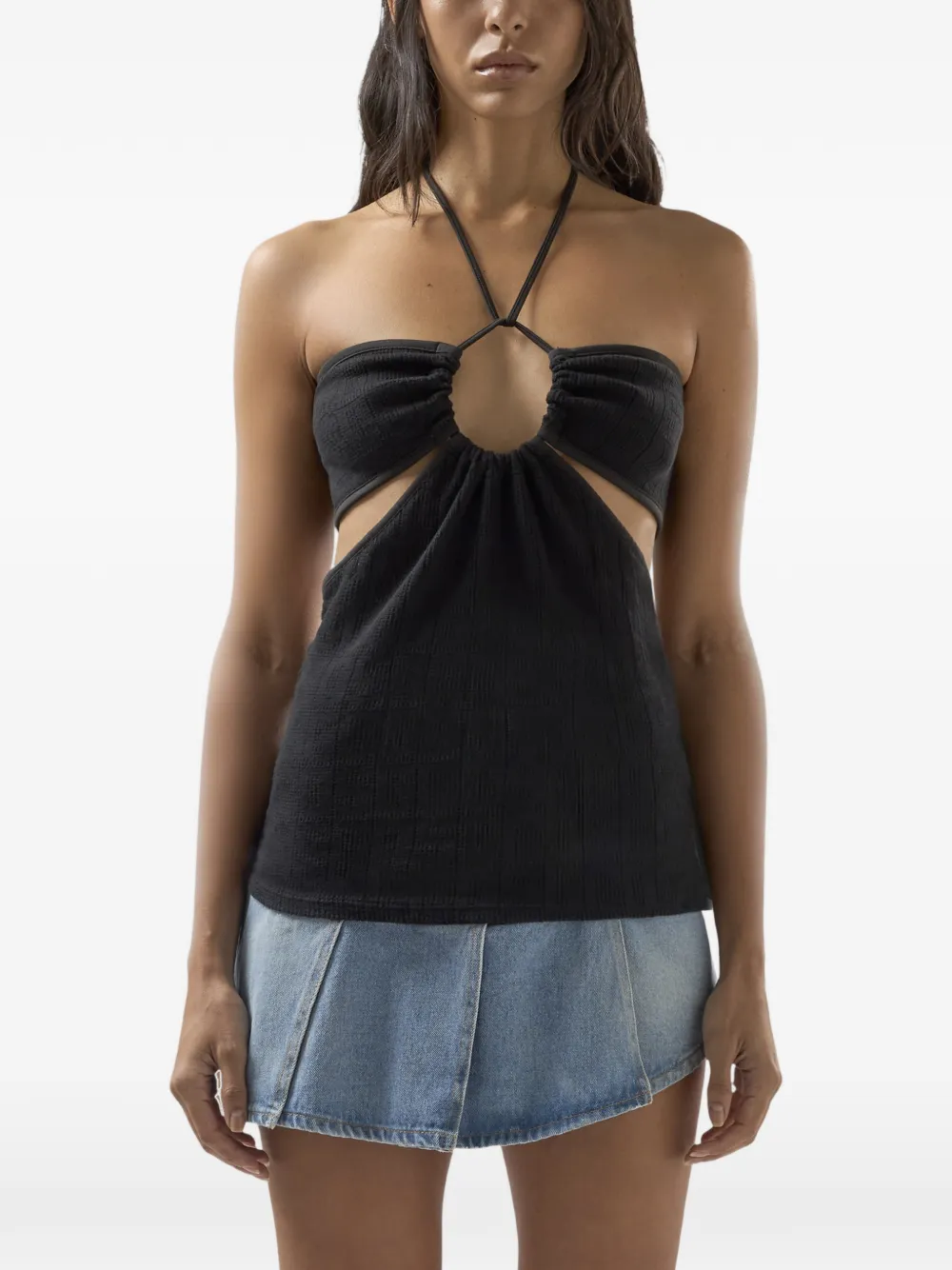  Gcds Cut-out-design Top - Black 