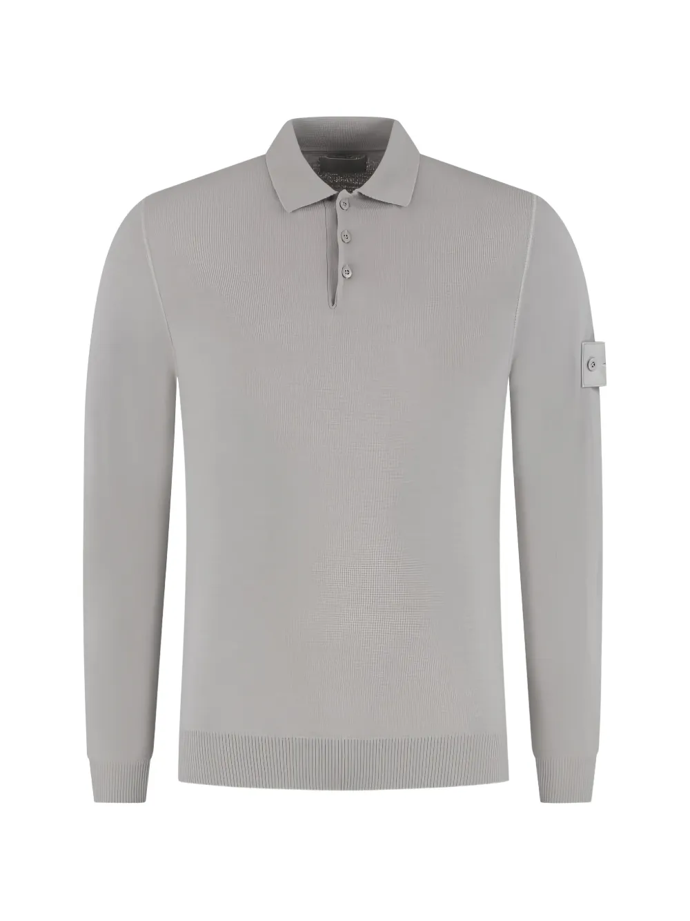 Stone Island Polo a maniche lunghe con bottoni - Grigio