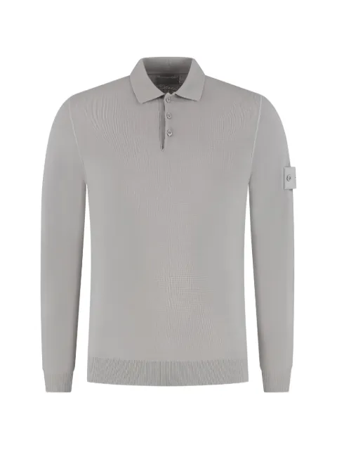 Stone Island buttoned long-sleeve polo shirt