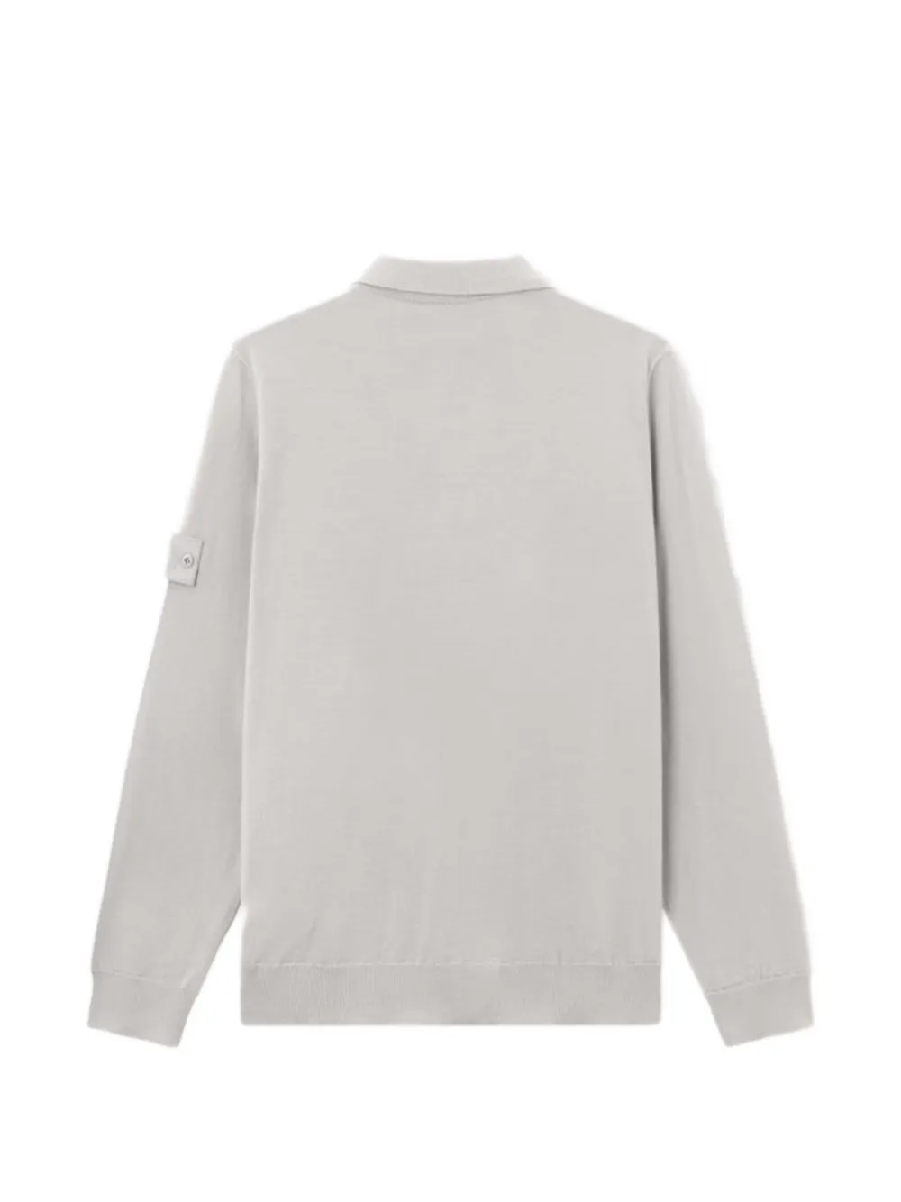Stone Island Ghost poloshirt met knopen en lange mouwen Grijs