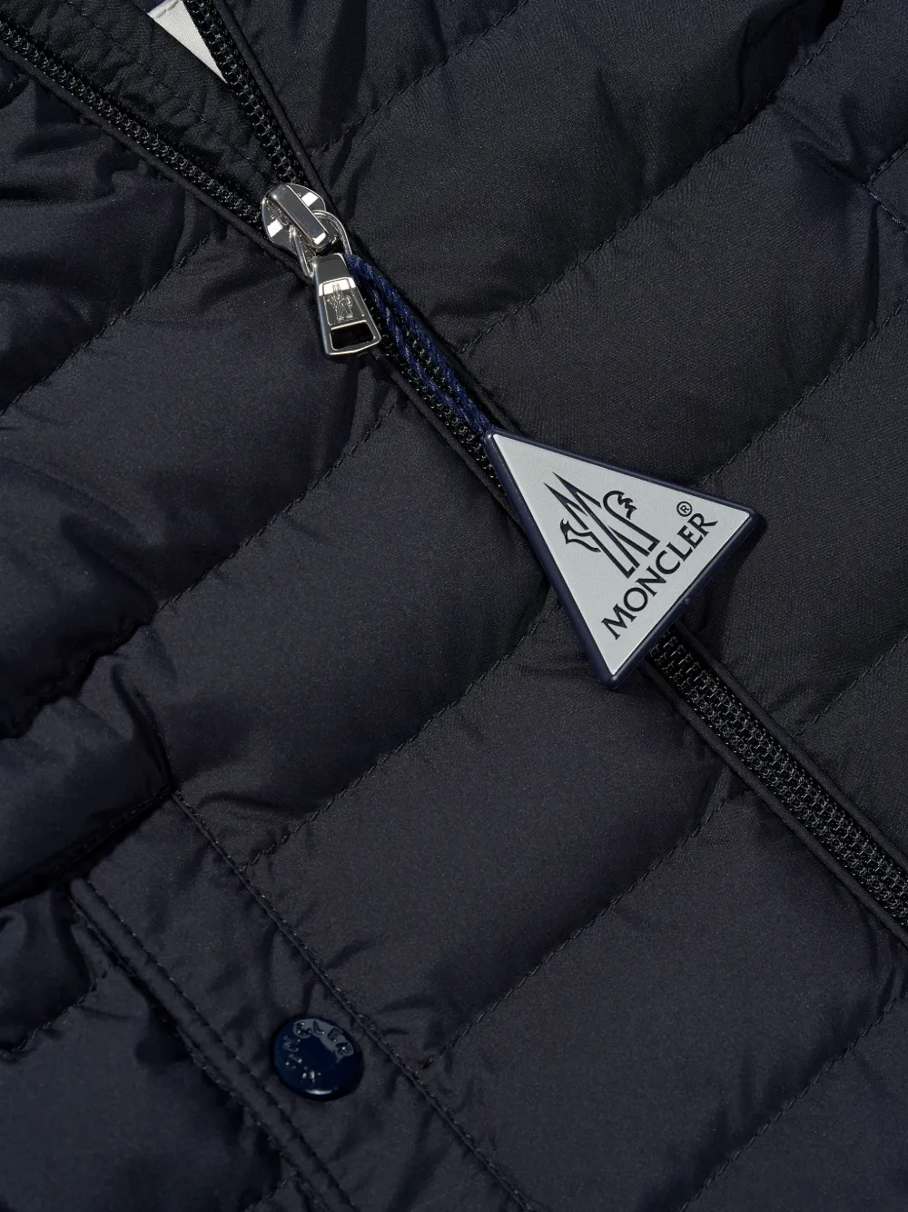 Moncler Enfant Dilar gewatteerd donsjack met capuchon Blauw