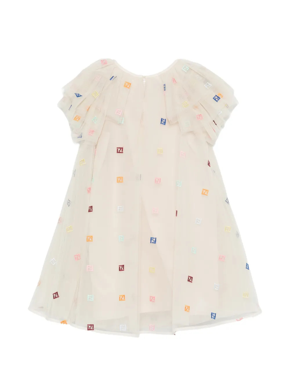Ruffled Logo Dress