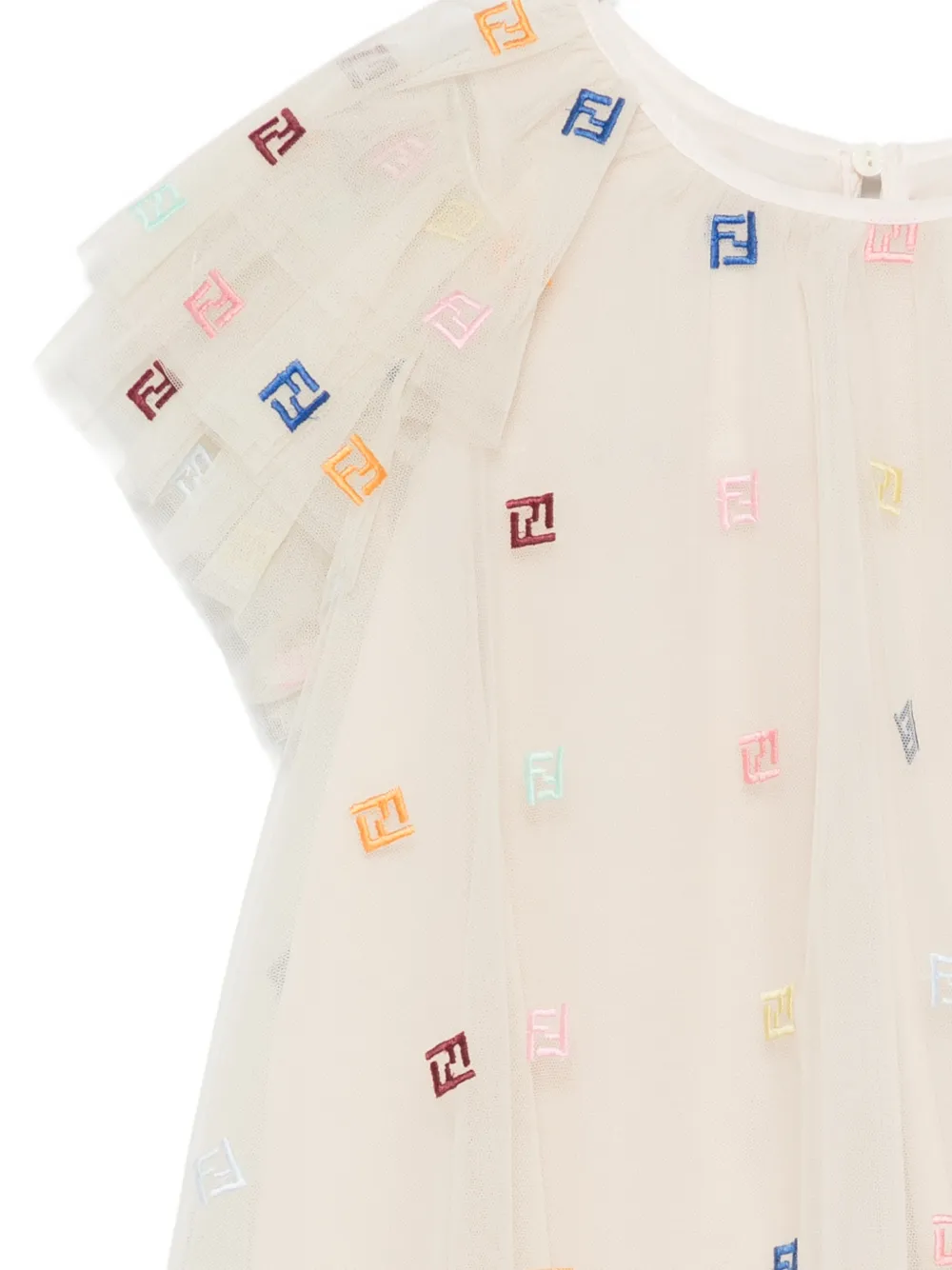 Ruffled Logo Dress