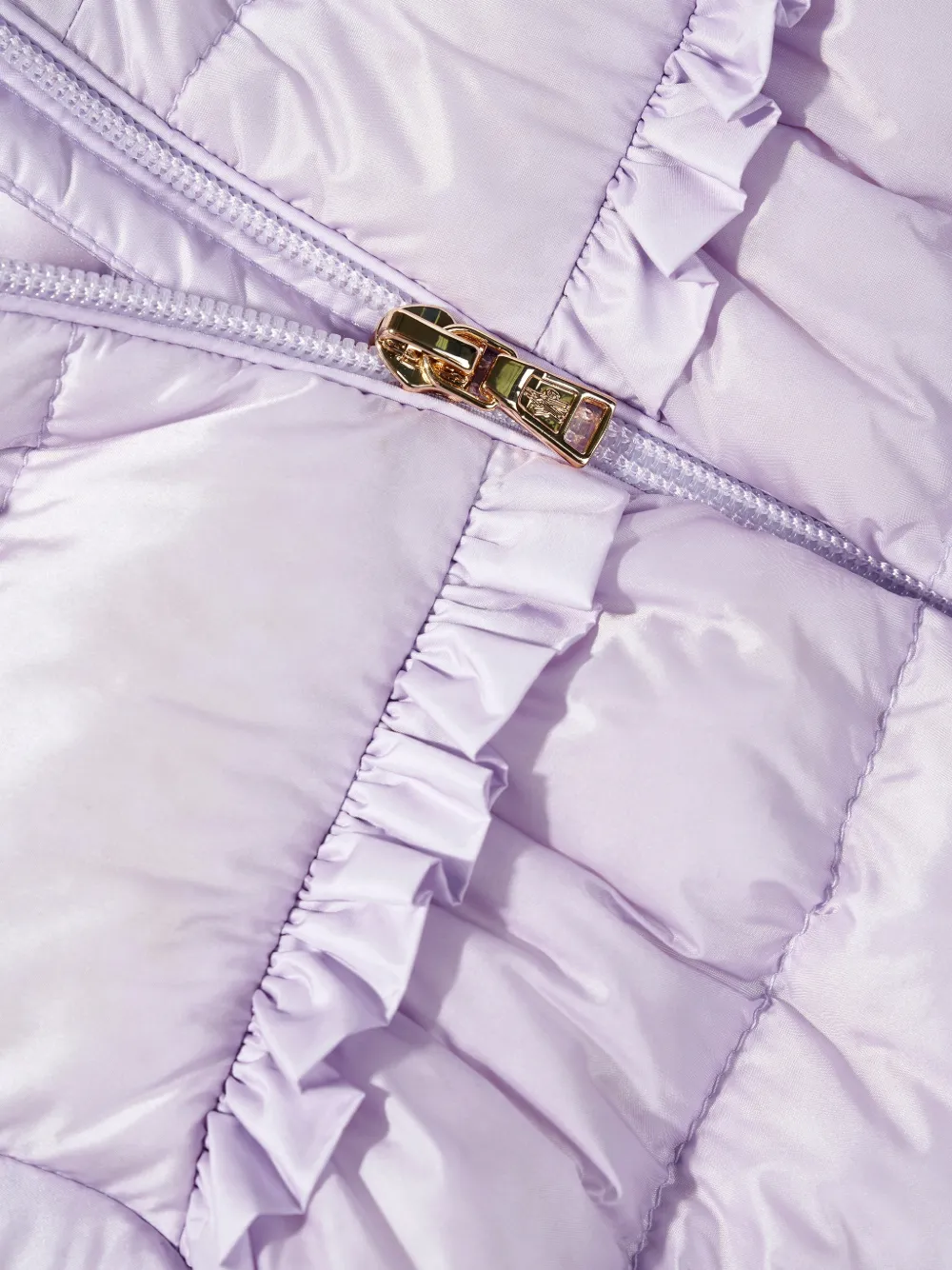Moncler Enfant Nevra jack met ruches Paars