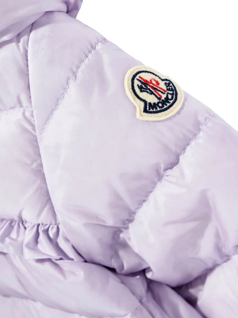 Moncler Enfant Nevra jack met ruches Paars