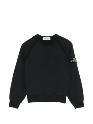 Stone Island Junior チェストポケット スウェットシャツ | ブラック