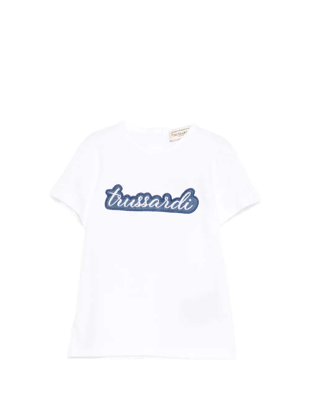 TRUSSARDI JUNIOR embroidered T-shirt - Bianco