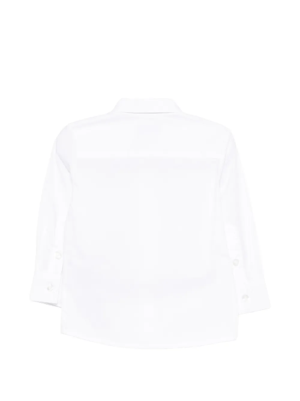  Trussardi Junior Embroidery Long-sleeve Shirt - White 
