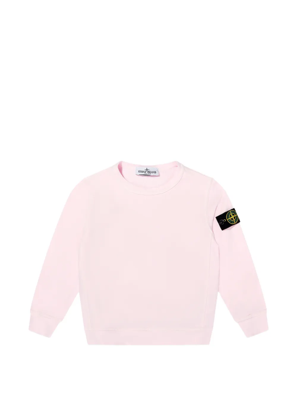 Stone Island Junior logo-patch sweatshirt - Rosa