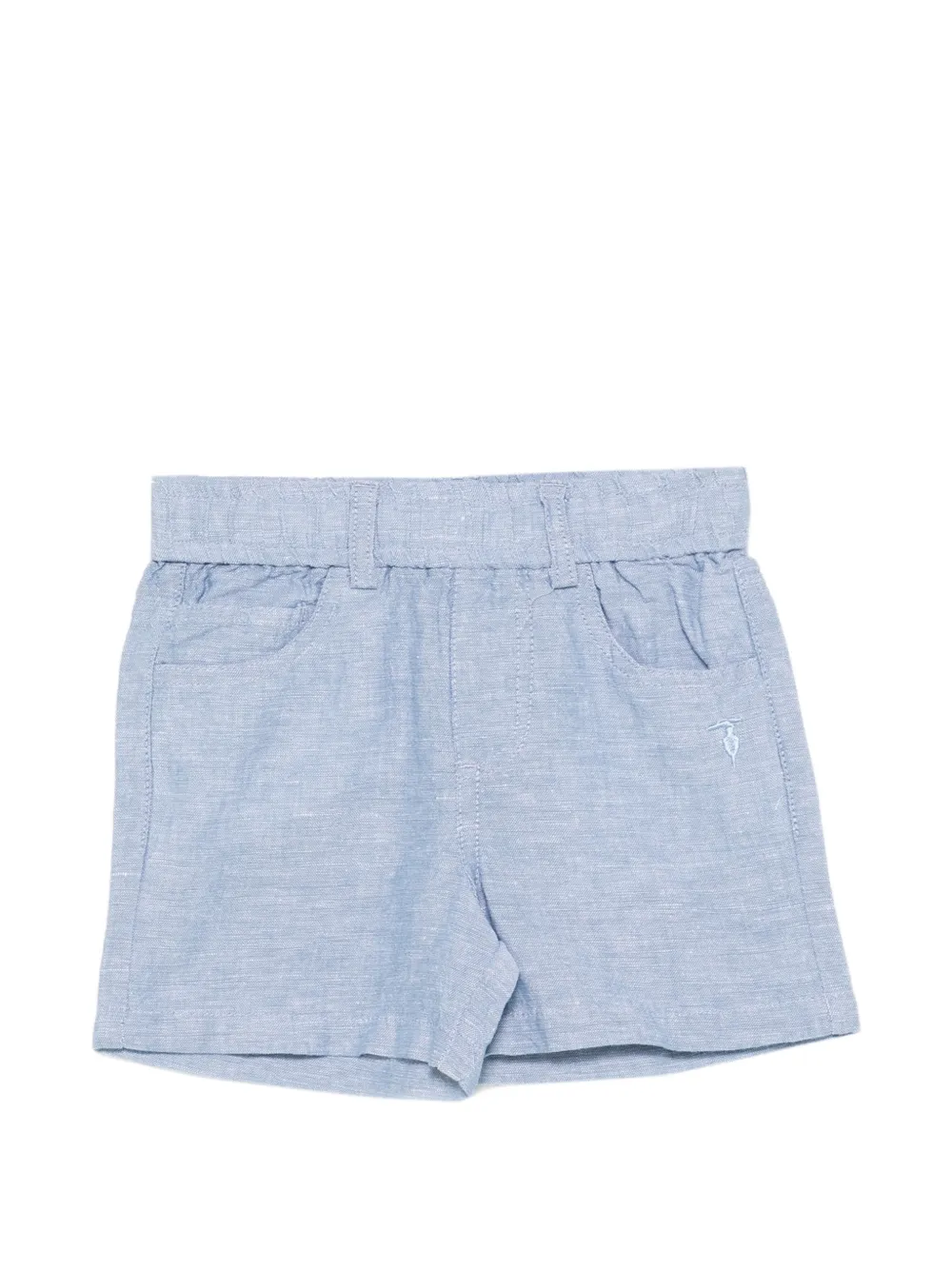 TRUSSARDI JUNIOR logo-embroidered shorts - Blu