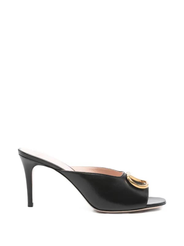 Valentino Garavani Vlogo Signature Sandals in Black