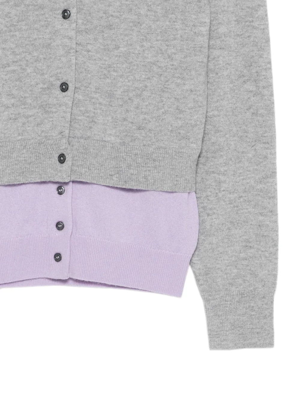  Meryll Rogge Buttoned Layered Cardigan - Grey 