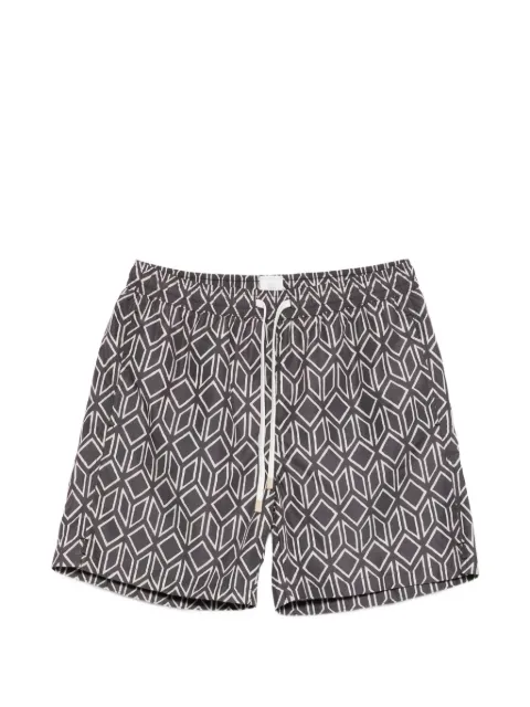 Eleventy geometric-print swim shorts