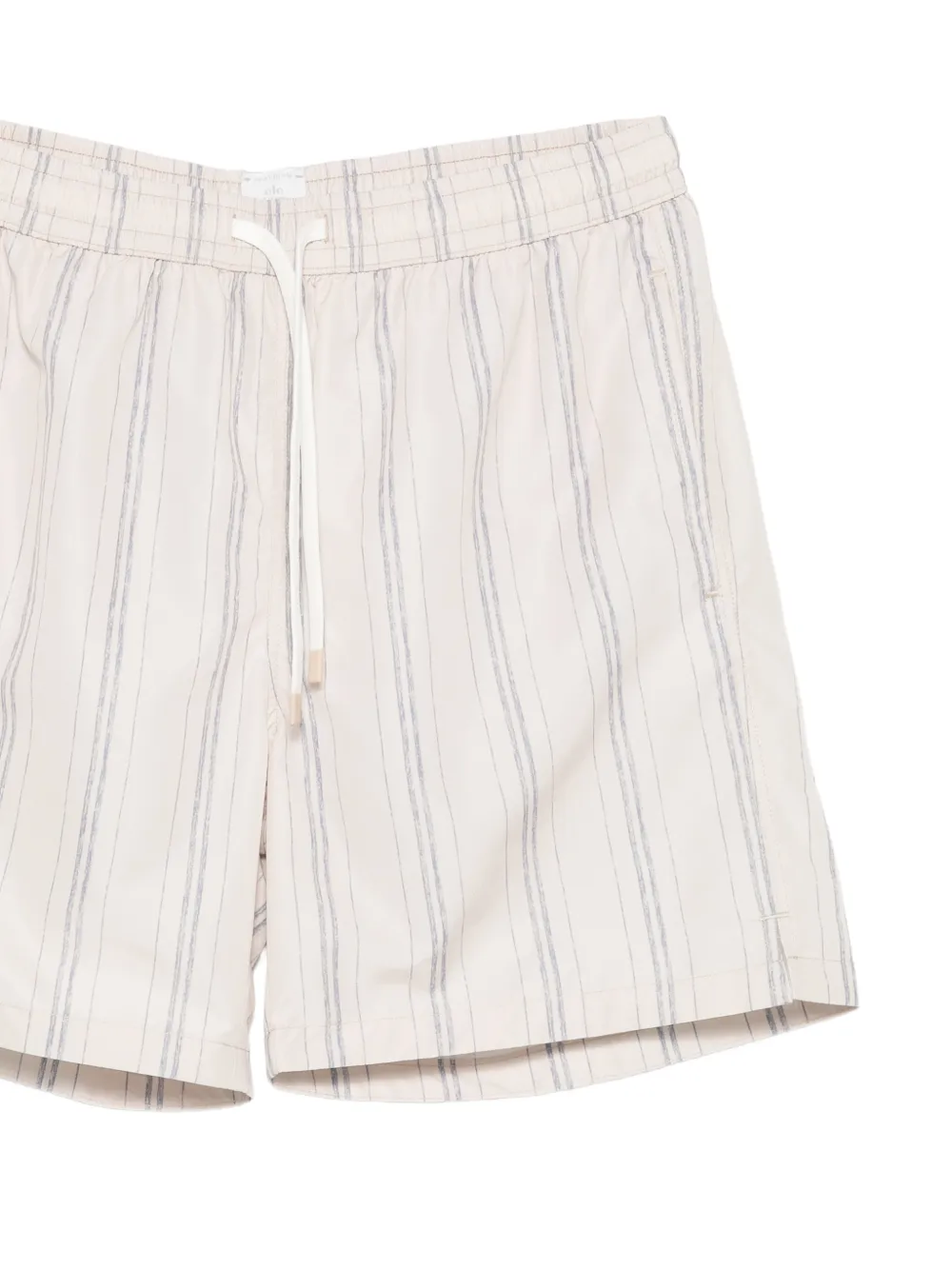  Eleventy Striped-pattern Swim Shorts - Neutrals 