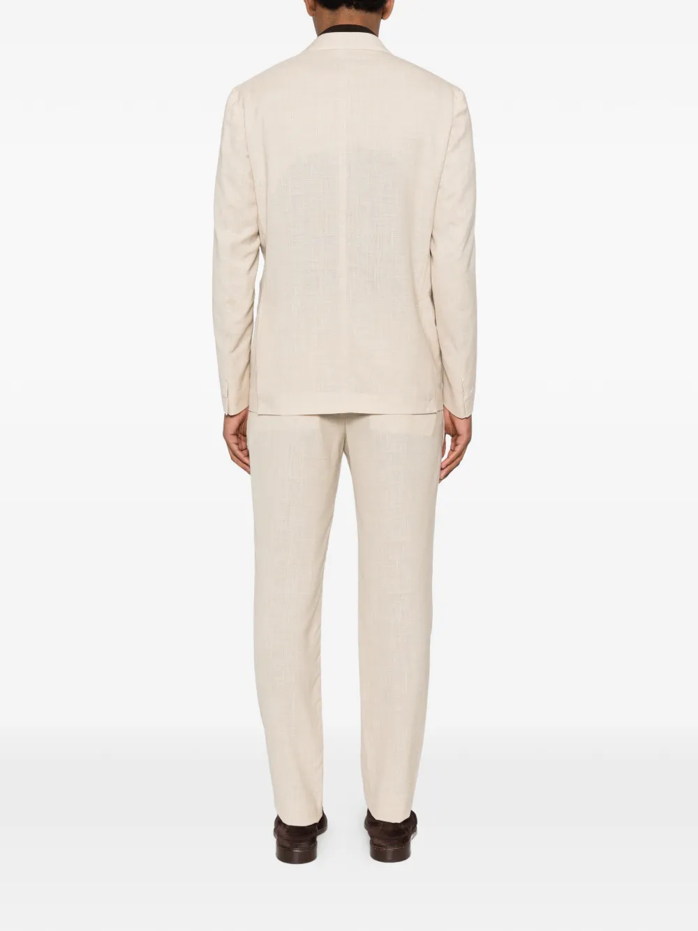  Eleventy Double-breasted Suit - Neutrals 