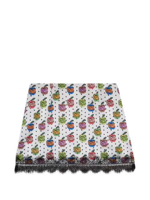 GCDS apple-print mini skirt