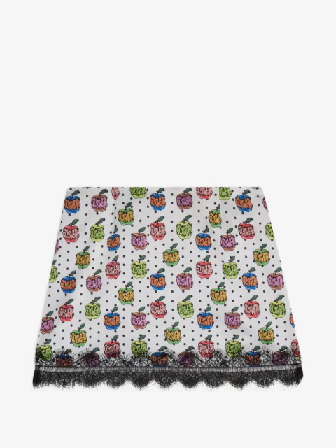 GCDS minifalda con manzana estampada