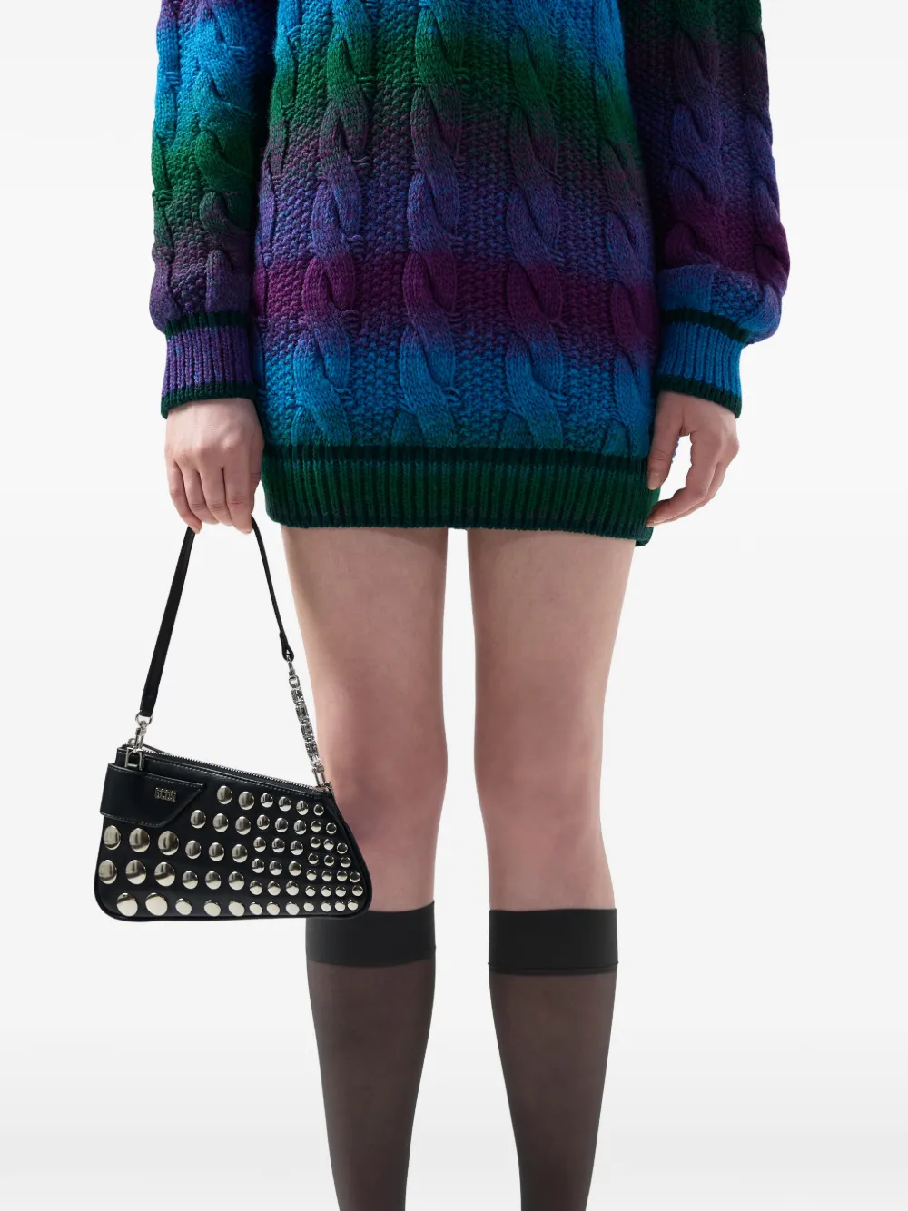  Gcds Comma Notte Shoulder Bag - Black 