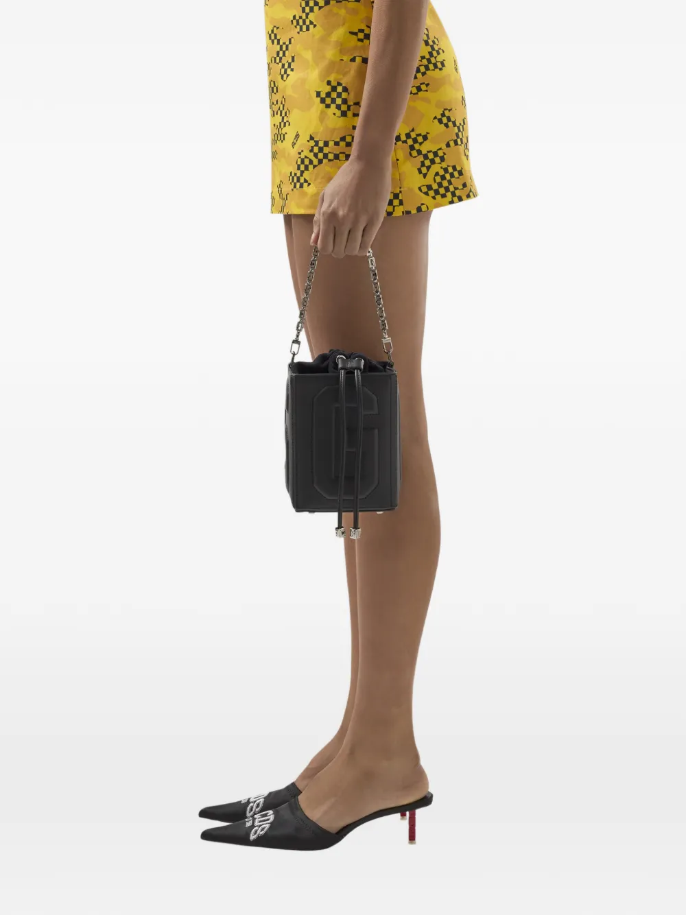  Gcds Logo-embossed Shoulder Bag - Black 