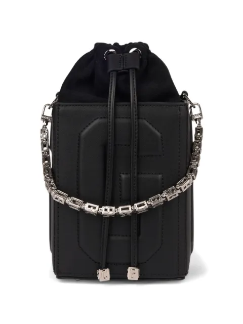 GCDS logo-embossed shoulder bag