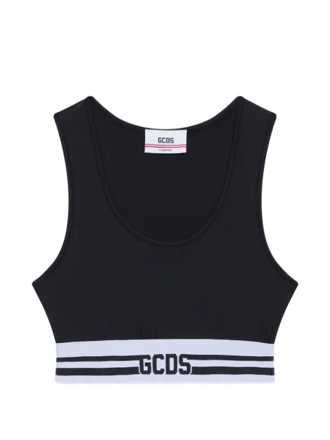 GCDS haut crop à détail de logo