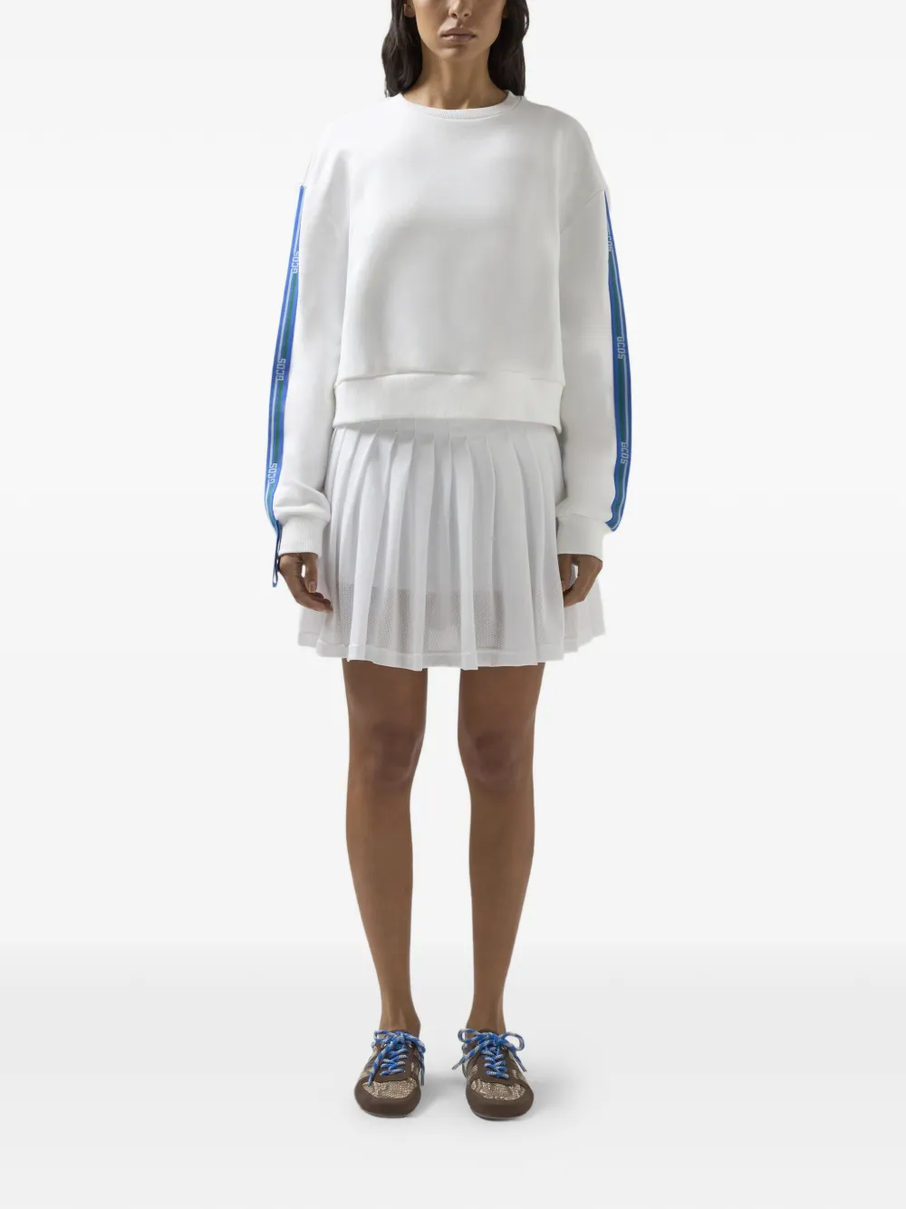  Gcds Logo-detail Sweatshirt - White 